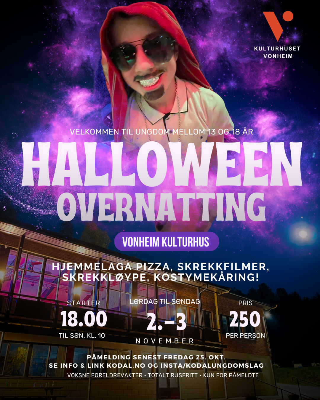 Halloween-overnatting 2024